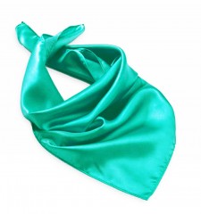             Szatén női kendő - Türkízzöld Női divatkendő és sál